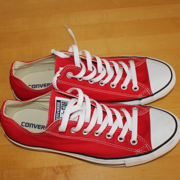 Converse Other - Red Converse Chuck Taylor Sneakers - men's size 9